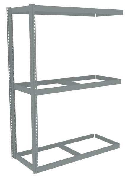 Boltless Shelving, Add-On, 72x18, 3 Shelf