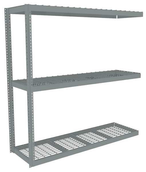 Boltless Shelving, Add-On, 84x18, Wire