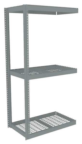 Boltless Shelving, Add-On, 48x18, Wire