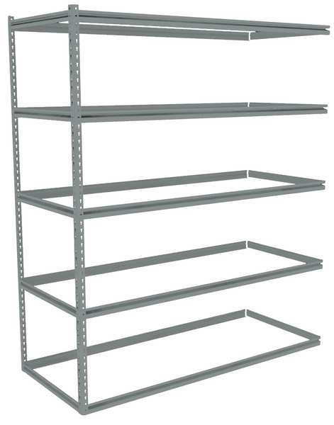 Boltless Shelving, Add-On, 60x24, 5 Shelf