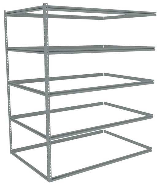 Boltless Shelving, Add-On, 60x48, 5 Shelf