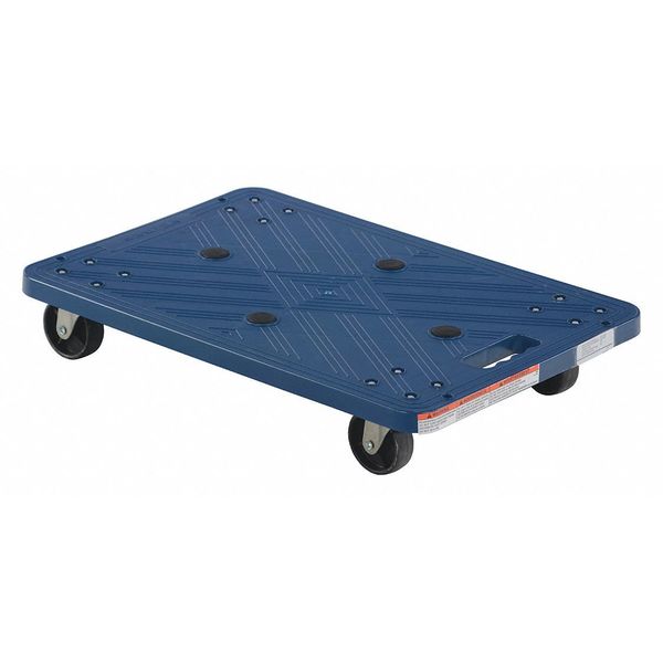 Blue Plastic Dolly 220 lb Capacity 16 x 24