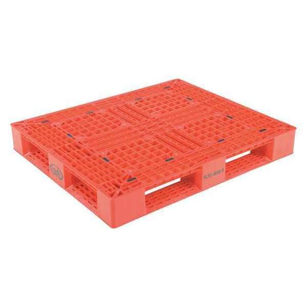 Red Plastic Pallet, 8000 lb., 48 x 40