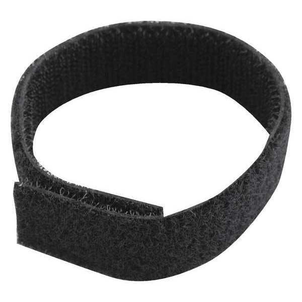 Back-to-Back Strap, No Adhesive, 8 in, 3/4 in Wd, Black, 150 PK