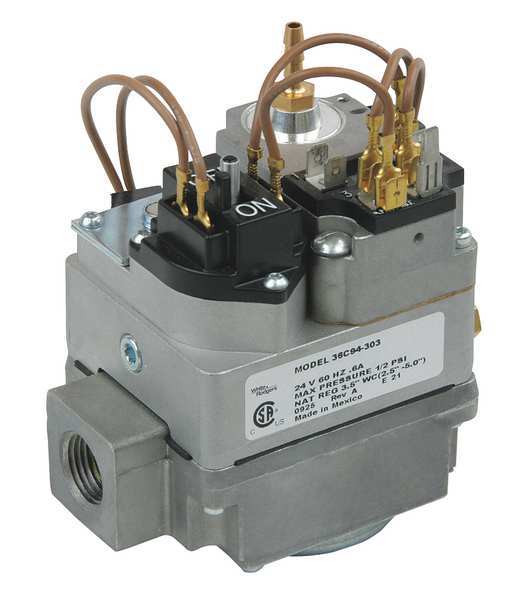 Gas Valve, NG/LP, Hot Surface Ignition and Direct Spark Ignition