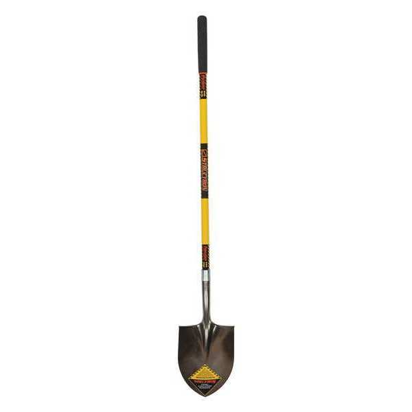 Roll Step Shovel, 14 Round pt., Handle