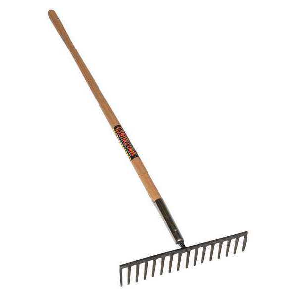16-tine Stone Rake with 66