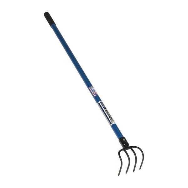 Garden Cultivator, Forged 4 Tine Head