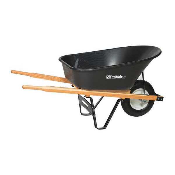 Wheelb.arrow, 6 Cu Ft, Poly Tray