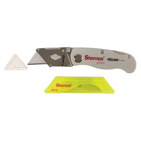 Aluminum Die-Cast Pocket Utility Knife, Folding Retractable, Utility