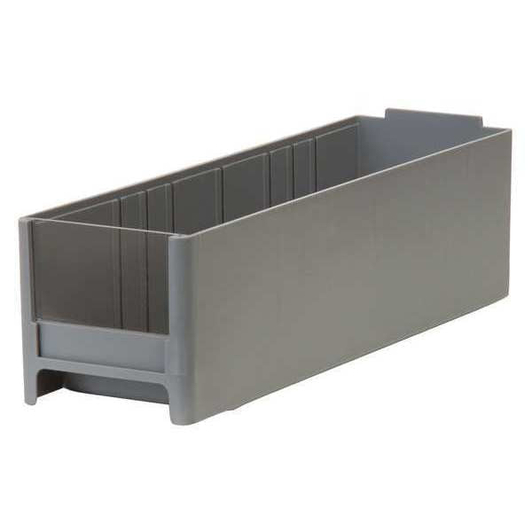 Storage Drawer, Gray, Industrial Grade Polymer, 6 lb Load Capacity