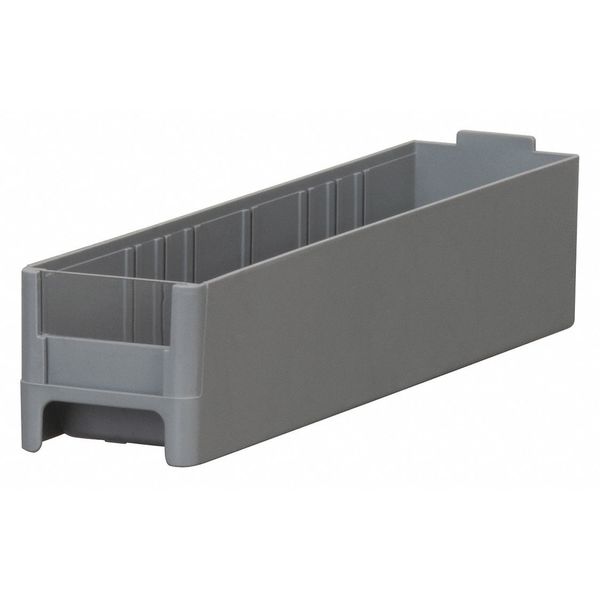 Storage Drawer, Gray, Industrial Grade Polymer, 3 lb Load Capacity