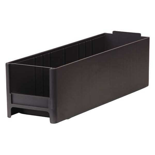 Drawer Storage Bin, Black, Industrial Grade Polymer, 6 lb Load Capacity