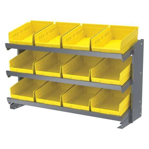 Steel Bench Pick Rack, Yellow