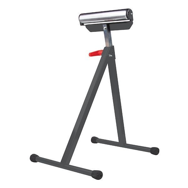 Portable Material Support Stand, Horizontal Roller, 11-1/2 in W, 28 in to 44 in H, Steel