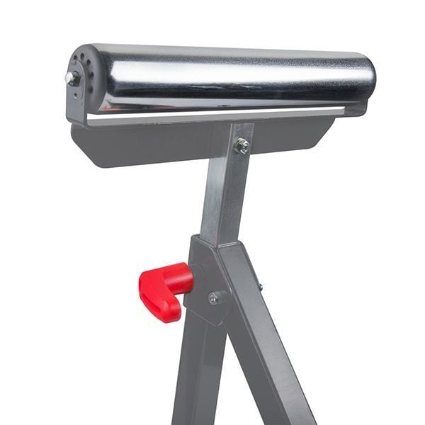 Portable Material Support Stand, Horizontal Roller, 11-1/2 in W, 28 in to 44 in H, Steel