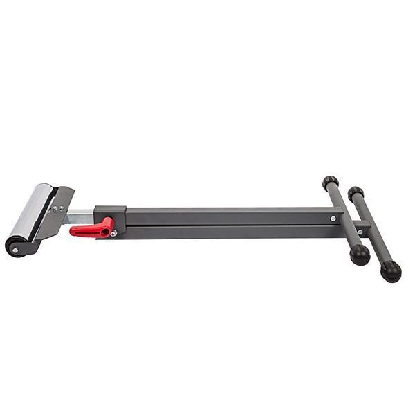 Portable Material Support Stand, Horizontal Roller, 11-1/2 in W, 28 in to 44 in H, Steel