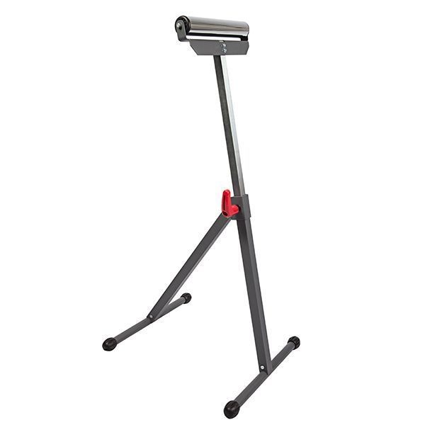 Portable Material Support Stand, Horizontal Roller, 11-1/2 in W, 28 in to 44 in H, Steel