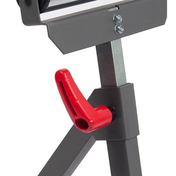 Portable Material Support Stand, Horizontal Roller, 11-1/2 in W, 28 in to 44 in H, Steel