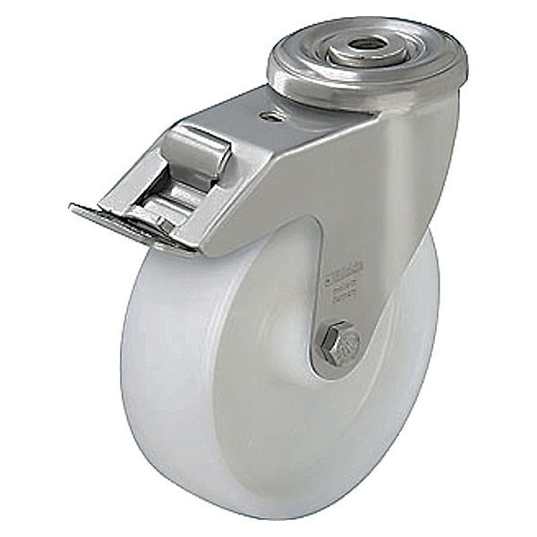 Kingpin Swivel Caster, Nylon, 3-1/8 in, 330 lb, Wht