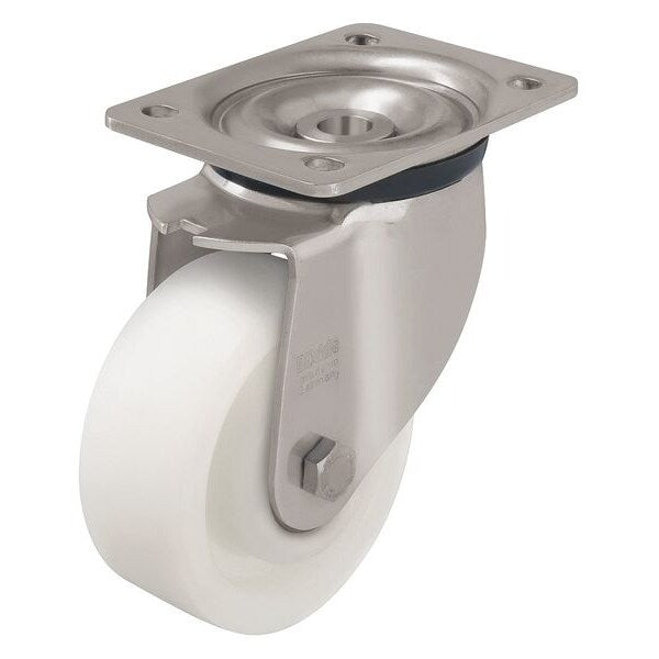 Swivel Plate Caster, Nylon, 4 in., 770 lb.