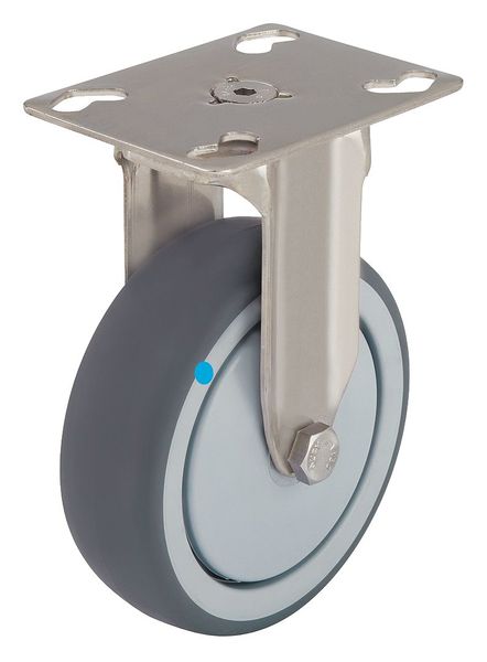 Rgd Plate Castr, Therm Rubr, 5 in., 264 lb.