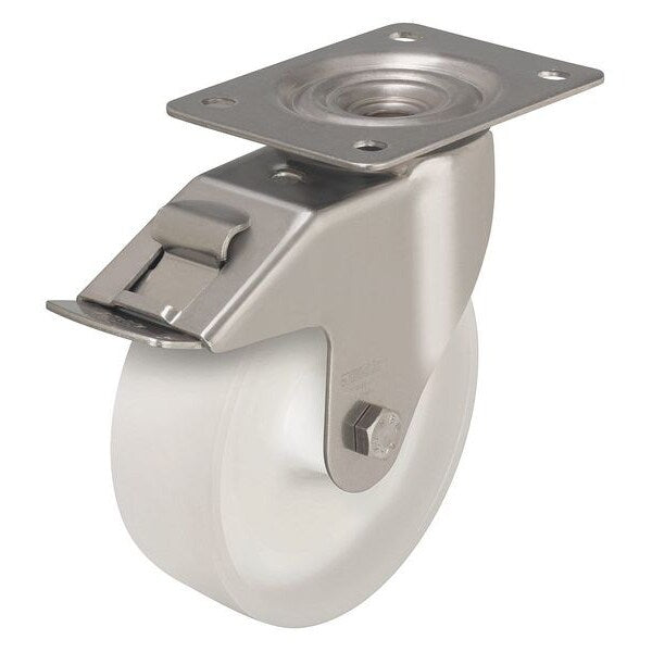 Swivel Plate Caster, Nylon, 5 in., 330 lb.