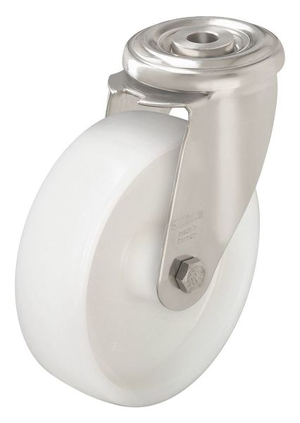 Kingpin Swivel Cstr, Nyln, 4 in, 330 lb, Wht
