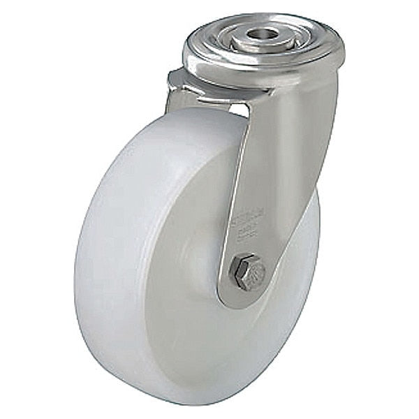 Kingpin Swivl Cstr, Nyln, 5 in, 330 lb, Whte