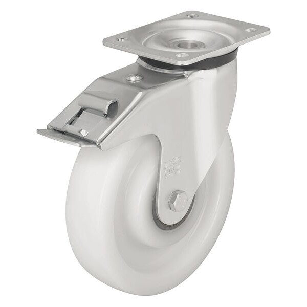 Swivel Plate Caster, Nylon, 4 in., 770 lb., A