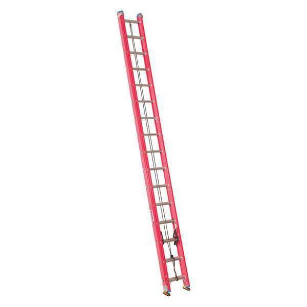 Fiberglass Extension Ladder, 300 lb Load Capacity