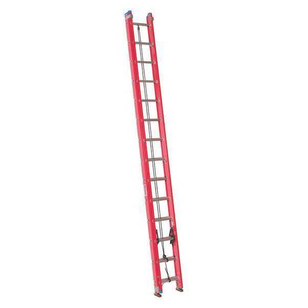 Fiberglass Extension Ladder, 300 lb Load Capacity
