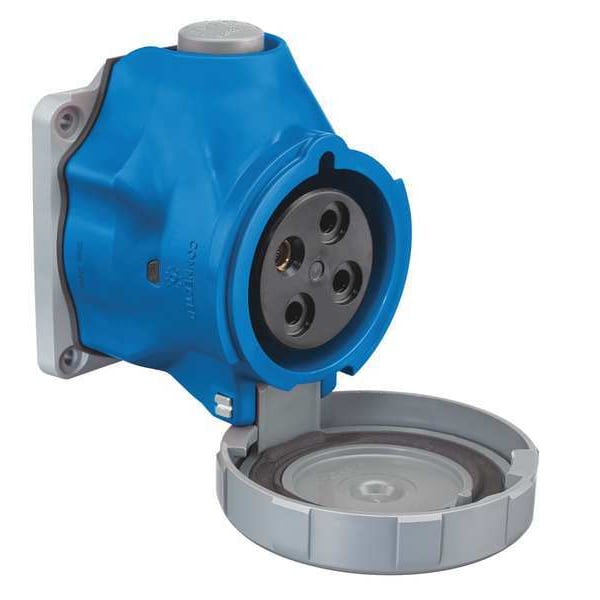 Pin and Sleeve Receptacle, 240VAC, Blue