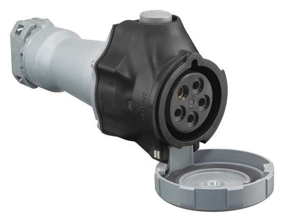 Pin and Sleeve Connector, 30A, 30 HP, Black
