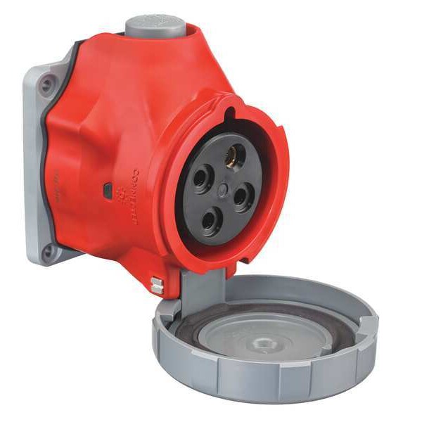Pin and Sleeve Receptacle, 380/415VAC, Red