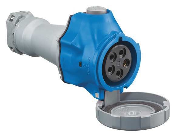 Pin and Sleeve Connector, 30A, 10 HP, Blue
