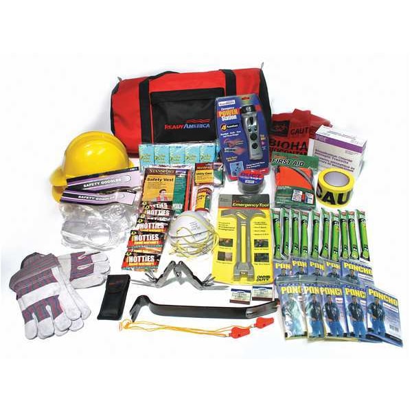 Emergency Site Safety Bag, Kit, Fabric Case, 50 Person