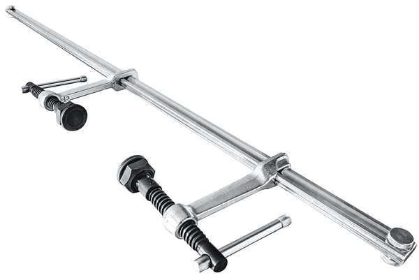 16 in Bar Clamp Steel Handle and 4 3/4 in Throat Depth