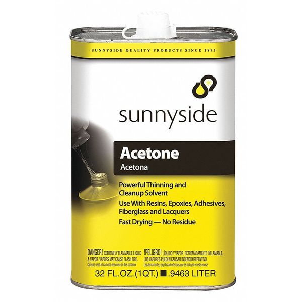 Cleanup Solvent, 1 qt., Solvent, Acetone