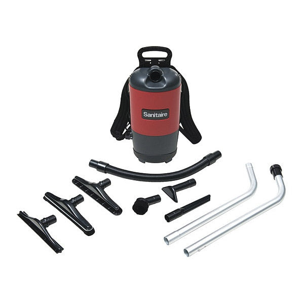 Backpack Vacuum Cleaner, 120 cfm, 120V, 6qt
