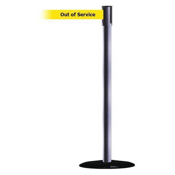 Slimline Post, Yellow with Black Text