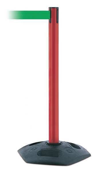 Barrier Post with Belt, Green