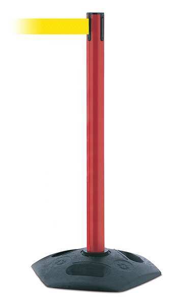 Barrier Post with Belt, Yellow