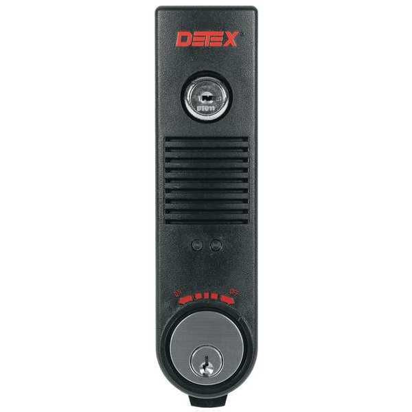 Exit Door Alarm, 9V Battery, Mortise, Horn