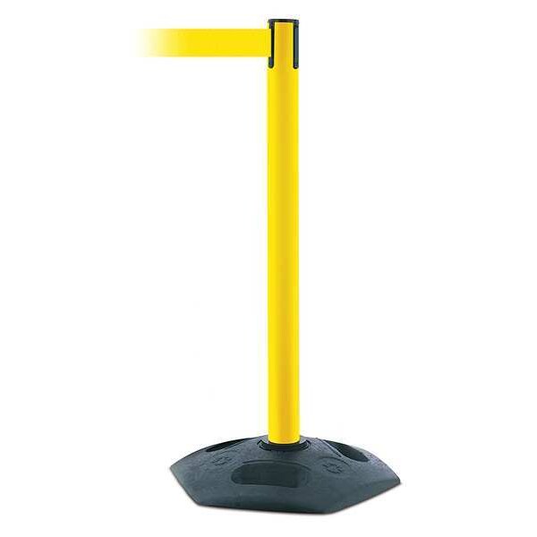 Barrier Post with Belt, Yellow
