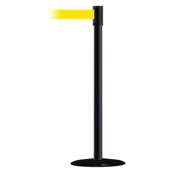 Slimline Post, Yellow, Black Post Finish