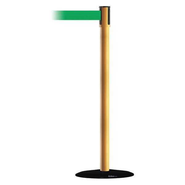 Slimline Post, Steel, Yllow with Blck Text