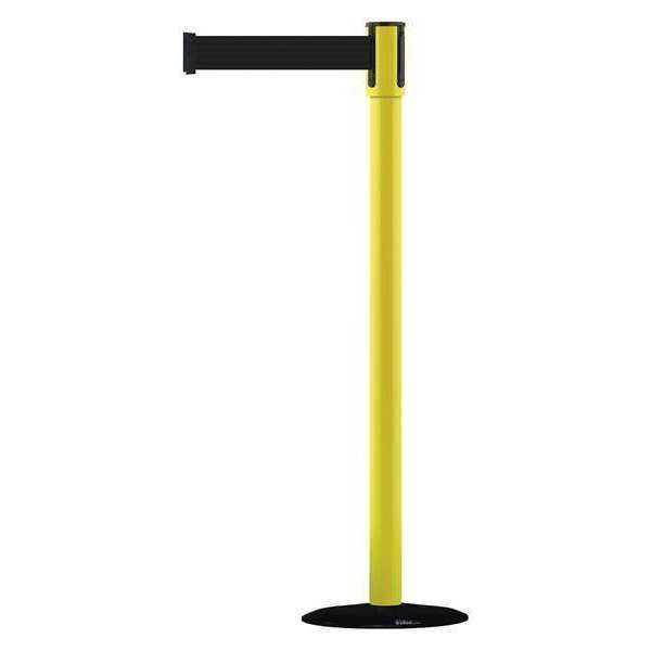Slimline Post, Black, Polished Brass
