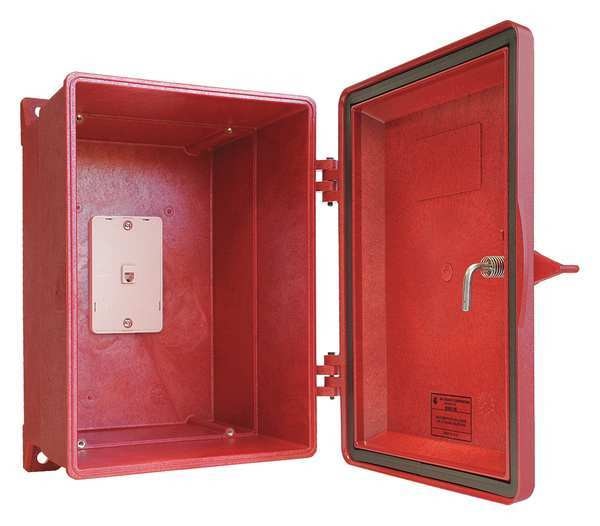 Weatherproof Telephone Enclosure, Red