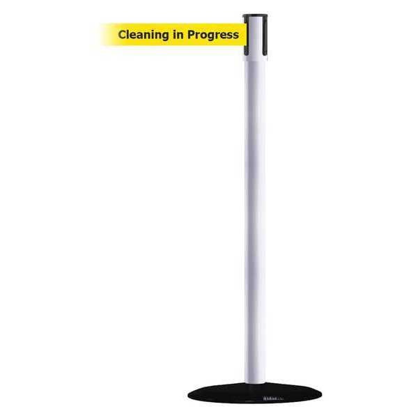 Slimline Post, White, Cleaning in Progress
